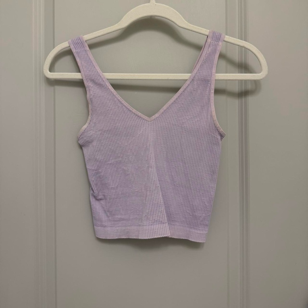 Lavender Ribbed Tank Top